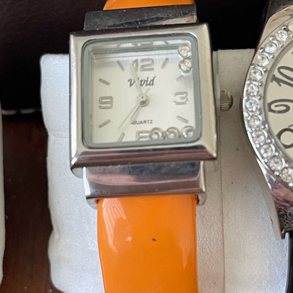 ViVI Quartz Silver and Orange Women's Watch